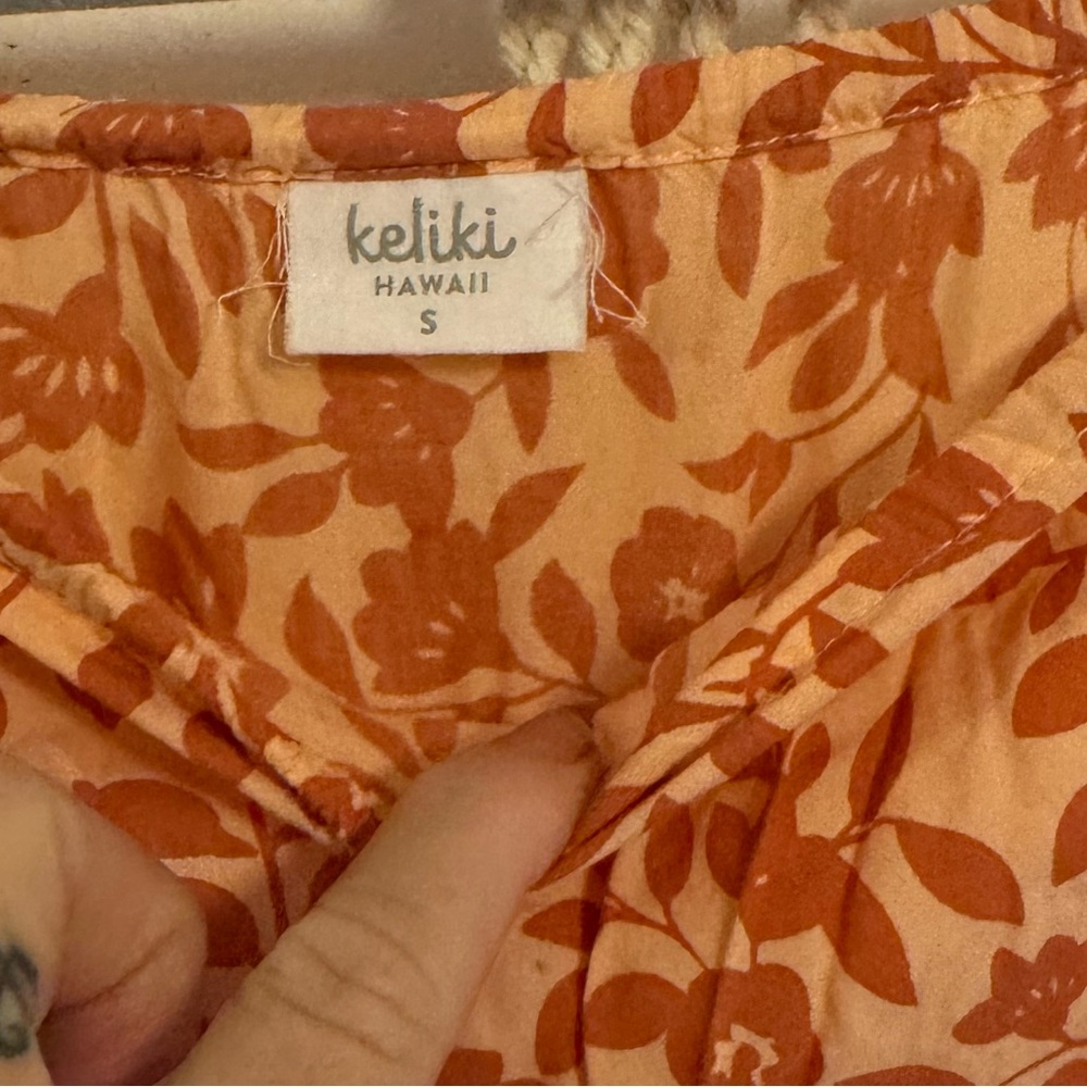 Keliki Hawaii strapless dress. Super soft rayon. Size small
